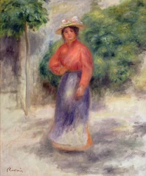 Gabrielle im Garten, ca. 1905